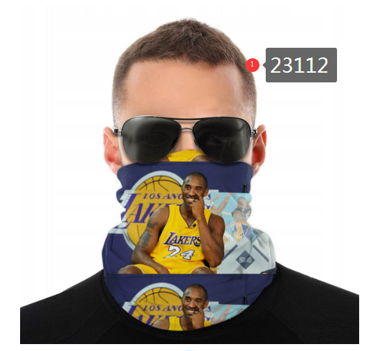 NBA 2021 Los Angeles Lakers #24 kobe bryant 23112 Dust mask with filter->nba dust mask->Sports Accessory